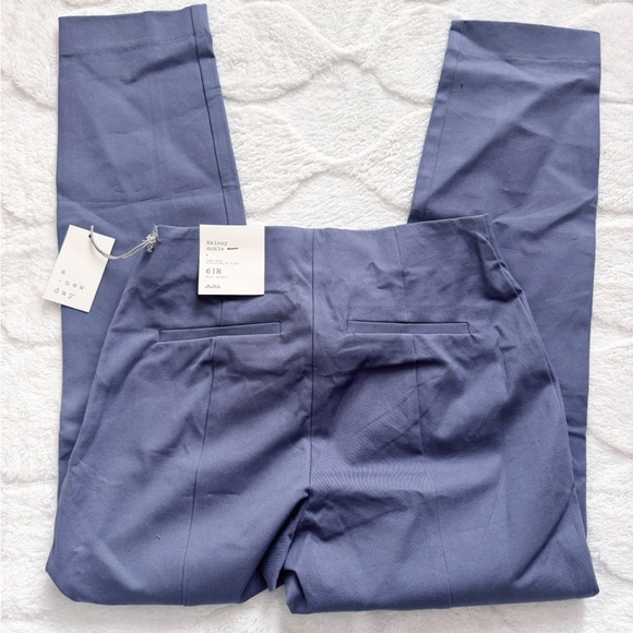 NWT a new day Skinny High Rise Straight Ankle Work Pants Gray Pixie Size 6 - Picture 4 of 6